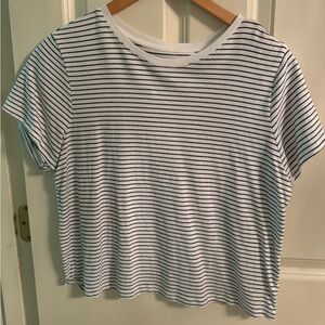 Striped black & white shirt / Old Navy